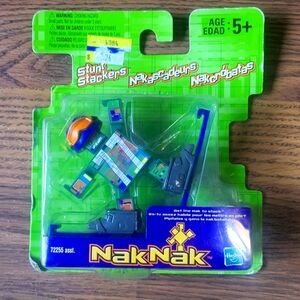 Vintage Stunt Stackers 2003 77 Squarenak Collectible Hasbro Sealed Naknak Toy Z2